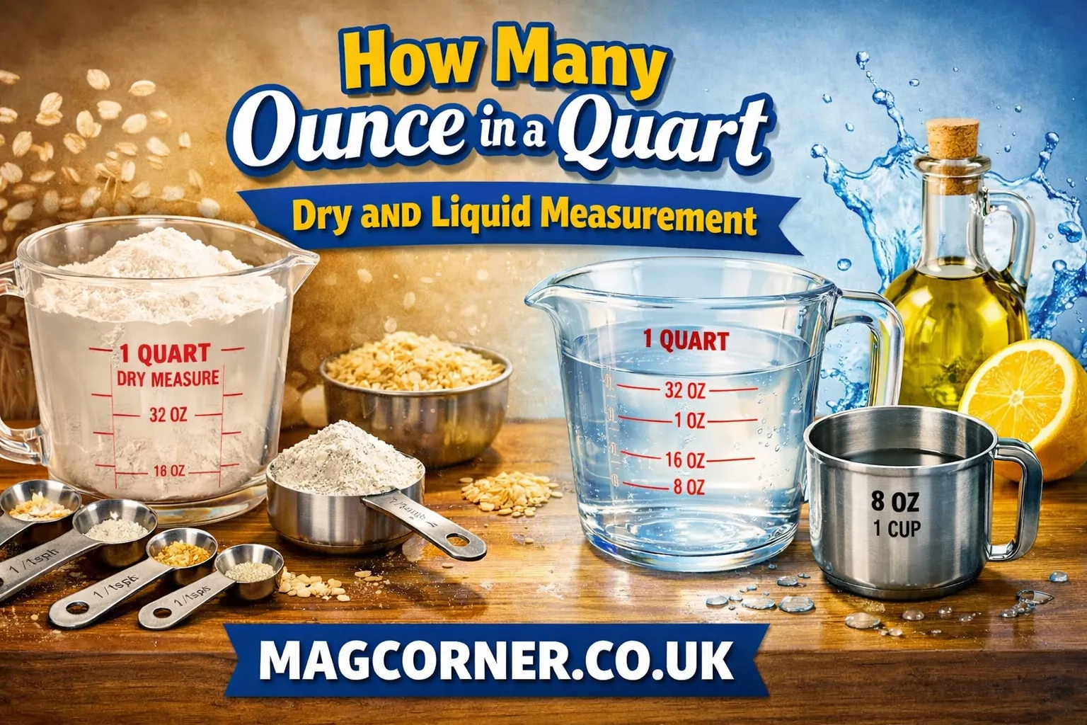 How Many Ounce in a Quart Dry and Liquid